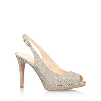 Nine West Gold 'emilyna2' high heel slingback shoe